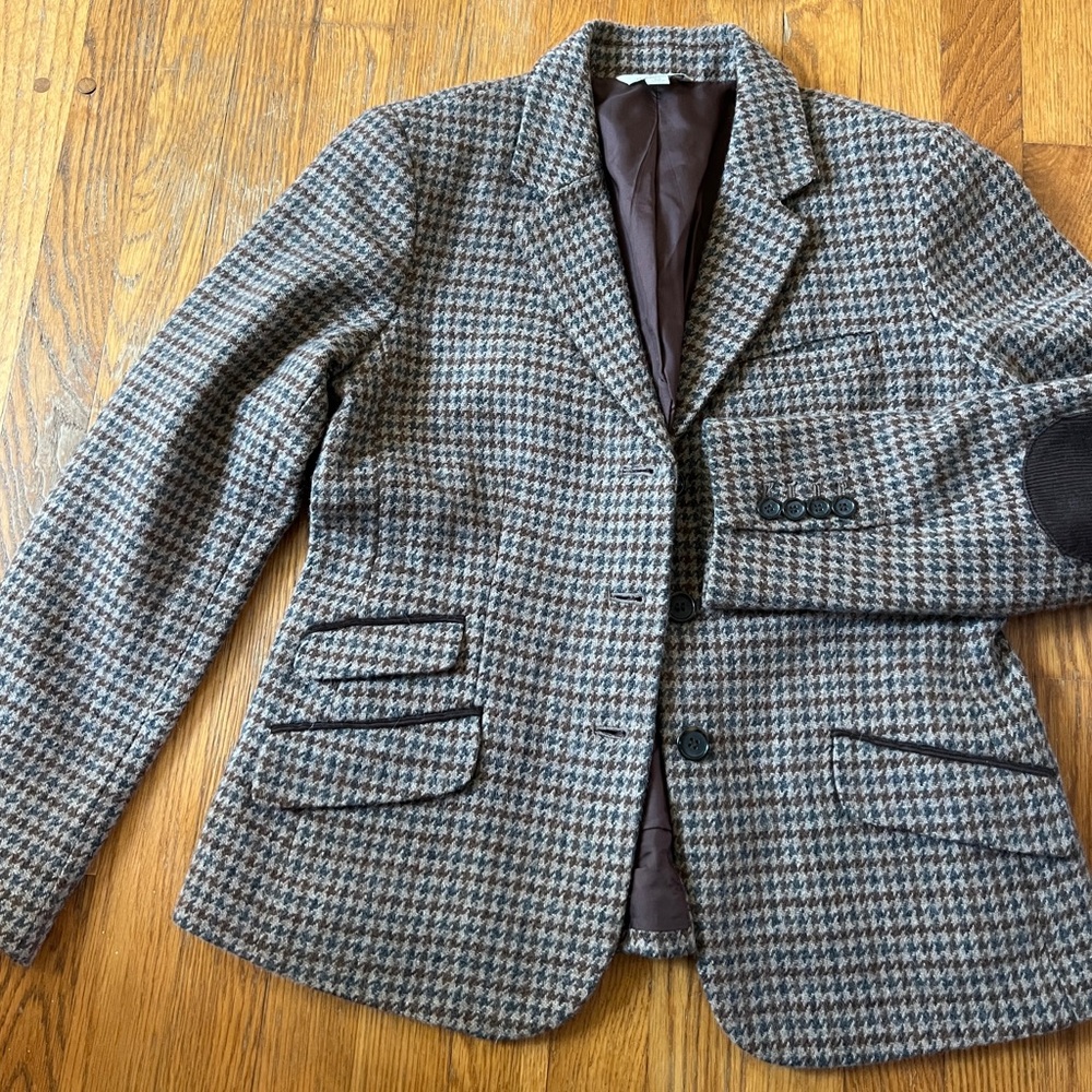 LLBean Signature houndstooth blazer